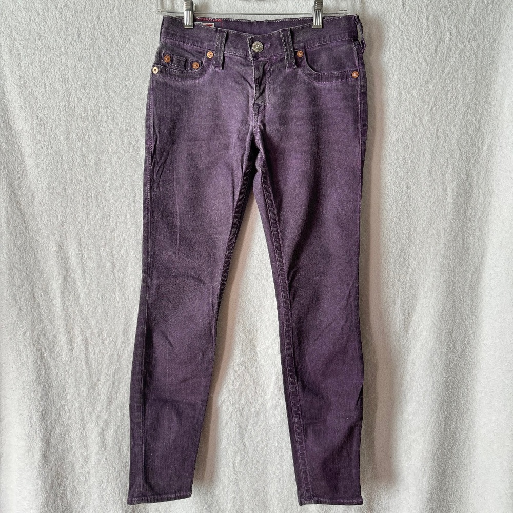 Plum True Religion Casey Stretch Jean Sz 27 - Like New!